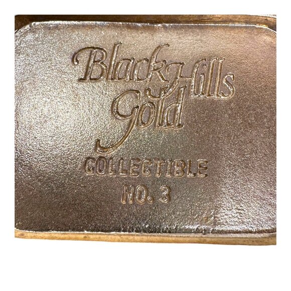 Black Hills Gold Collectible No. 3 Trinket Jewelry Box Mountains Inlaid Gemstone - Picture 4 of 11